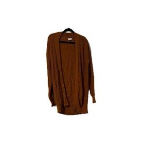 BP pumpkin spice rustic orange open front knit cardigan sz XS